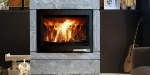 poêle à accumulation en pierre ollaire